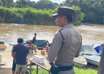 Pastikan Arus Balik Aman, Personel Polresta Bulungan Intensifkan Penjagaan di Pos PAM Sekatak Buji