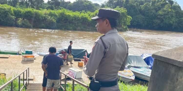 Pastikan Arus Balik Aman, Personel Polresta Bulungan Intensifkan Penjagaan di Pos PAM Sekatak Buji