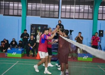 Sekjen ATR/BPN Pimpin Langkah ke Semifinal Bulutangkis HUT ke-54 KORPRI