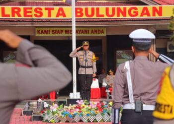 Kapolresta Bulungan Pimpin Apel Gelar Pasukan Operasi Keselamatan Kayan 2026