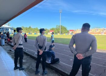 Polresta Bulungan Pastikan Turnamen Sepak Bola ‘Bamag Friendly Match 2026’ Berjalan Aman