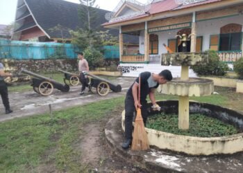 Polresta Bulungan Gelar Aksi Bersih-Bersih Serentak di Fasilitas Umum