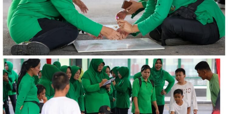 Persit Dim 0907/Tarakan Perkuat Solidaritas di HUT ke-80 Lewat Permainan Tradisional