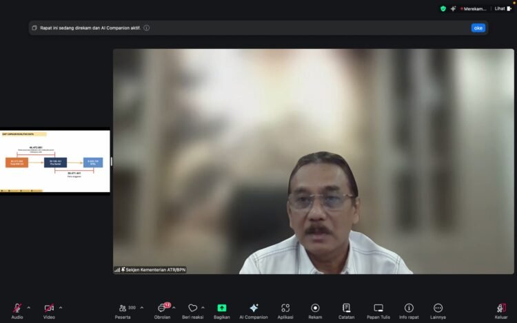 Sosialisasi SE Sekjen ATR/BPN Nomor 1 Tahun 2026 untuk Mendukung Peningkatan Kualitas Data Pertanahan