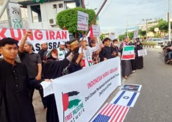 Sejumlah Massa di Tarakan Gelar Aksi Solidaritas Dukung Iran Lawan AS-Israel