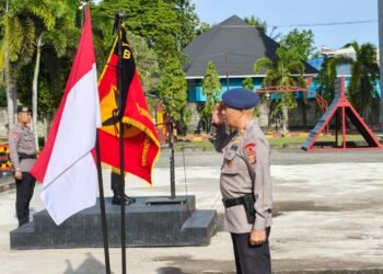 Pengabdian Tanpa Batas, Batalyon B Pelopor Gelar Apel Tradisi Purna Bakti Iptu Priyo Susilo