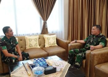 Sinergi Antar Matra TNI Diperkuat, Dandim 0907/Tarakan ke Lanud Anang Busra