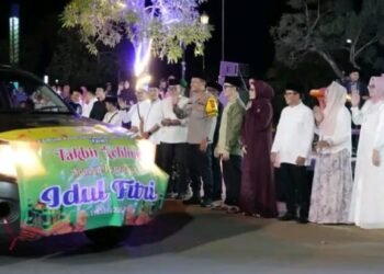 Semarak Takbir Keliling Tana Tidung, Bupati Ibrahim Ali Lepas Pawai Idulfitri 1447 H