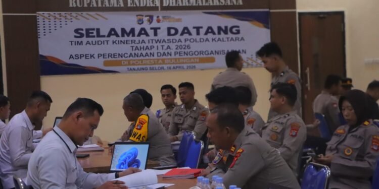 Personel Polresta Bulungan Ikuti Audit Kinerja Itwasda Polda Kaktara