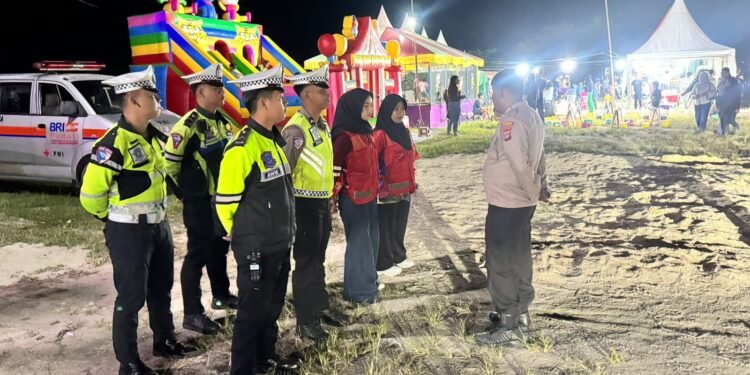 Polresta Bulungan Terjunkan Personel Amankan Gebyar UMKM di Jalan Sabanar Lama