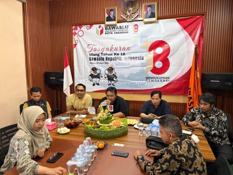Tasyukuran HUT ke-18 Bawaslu RI, Bawaslu Tarakan Teguhkan Komitmen Mengukuhkan Demokrasi