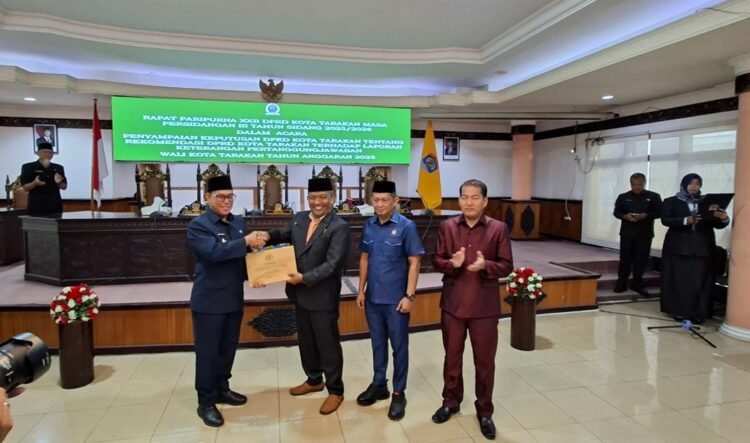 DPRD Tarakan Serahkan Rekomendasi LKPJ Walikota TA 2025, Ini Catatan Wajib Ditindaklanjuti Pemkot 
