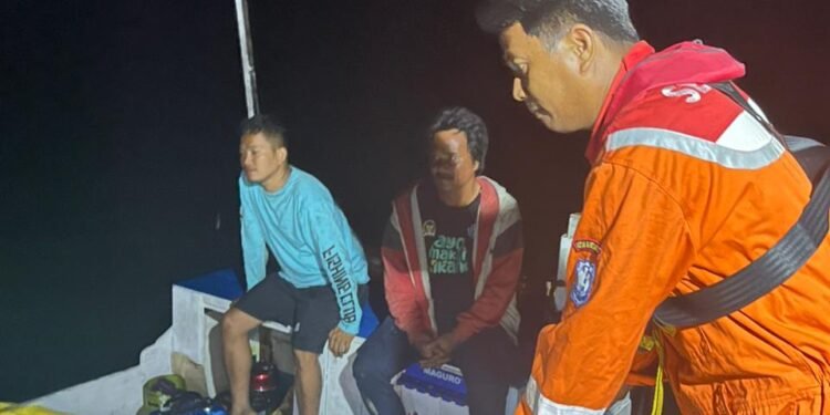 PHM Selamatkan 7 Nelayan Terombang-ambing 2 Hari di Selat Makassar