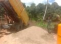 Drop Material Terus Berjalan, Jembatan Perintis Garuda Ditarget Rampung Tepat Waktu