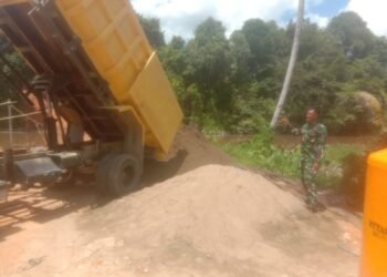 Drop Material Terus Berjalan, Jembatan Perintis Garuda Ditarget Rampung Tepat Waktu
