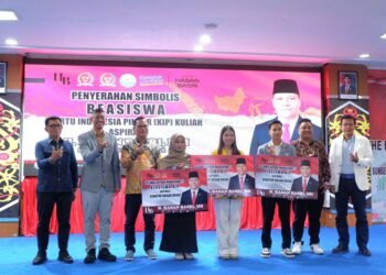 Momentum Hardiknas, Hasan Basri Salurkan Beasiswa KIP Kuliah untuk Mahasiswa di Penjuru Kaltara