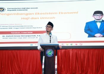 Transformasi Ekosistem Haji, Wamenhaji Paparkan Visi Cash Outflow Menjadi Kekuatan Ekonomi Nasional di UBT