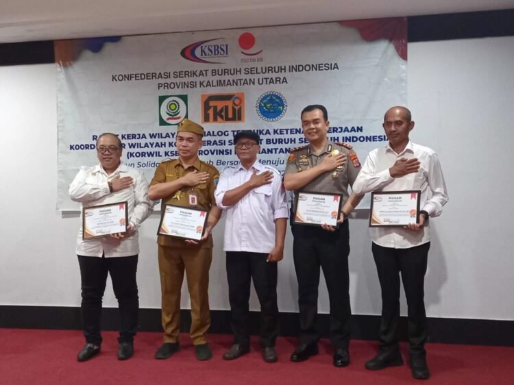 Hadiri Rakerwil KSBSI, Kapolda Kaltara Dorong Harmonisasi Hubungan Industrial