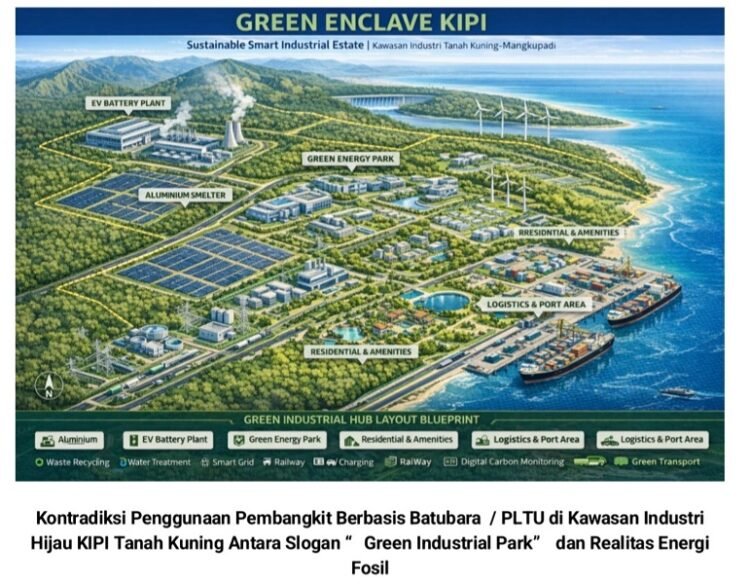 Kontradiksi Penggunaan Pembangkit Berbasis Batubara / PLTU di Kawasan Industri Hijau KIPI Tanah Kuning Antara Slogan “ Green Industrial Park” dan Realitas Energi Fosil
