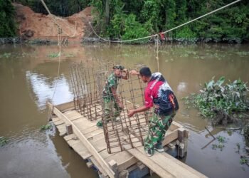 Masuk Tahap Pondasi, Pembangunan Jembatan Perintis Garuda Terus Berjalan