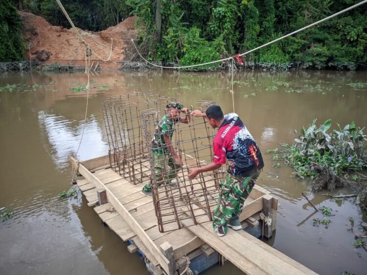 Masuk Tahap Pondasi, Pembangunan Jembatan Perintis Garuda Terus Berjalan