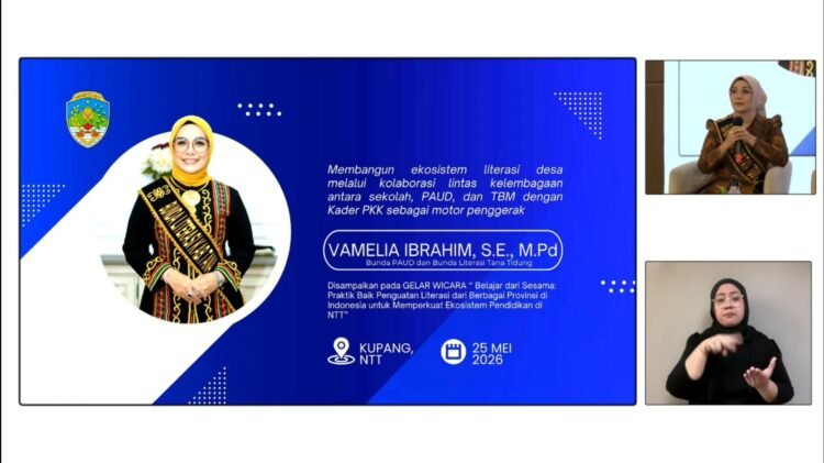 Gerakan Literasi Tana Tidung Dilirik, Vamelia Ibrahim Berbagi di Kupang