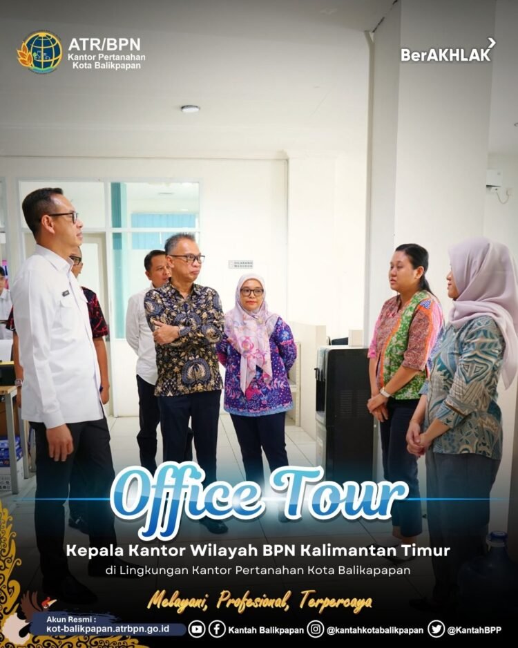 Kakanwil BPN Kaltim Tinjau Lingkungan Kerja Kantor Pertanahan Kota Balikpapan