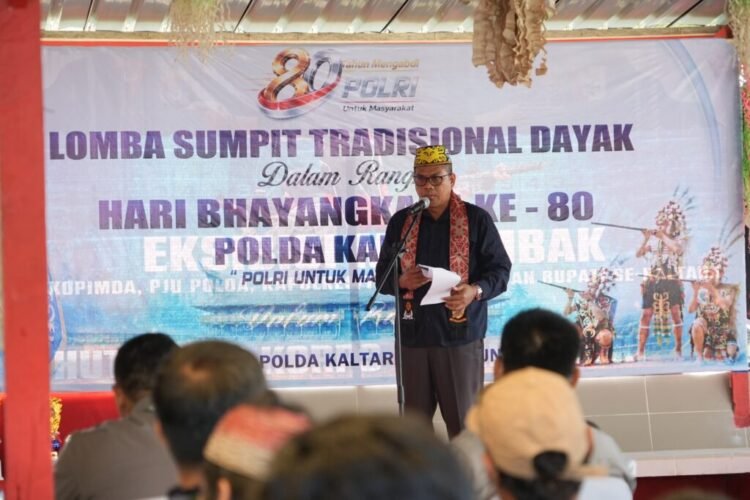 Pemprov Apresiasi Lomba Sumpit Bhayangkara sebagai Upaya Pelestarian Budaya Dayak