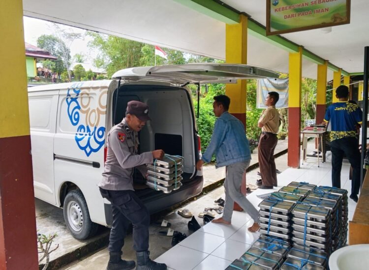 Polresta Bulungan Kawal Ketat Pendistribusian Makan Bergizi Gratis untuk Ribuan Siswa di Tanjung Palas Utara