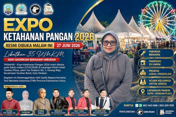 Tarakan Gelar Expo Ketahanan Pangan 2026, 35 UMKM Ikut Serta dan Hiburan Semarakkan Pembukaan