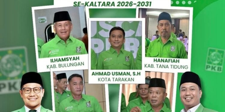 Sah! Ini Daftar Nahkoda Baru DPC PKB Kabupaten/Kota se-Kaltara