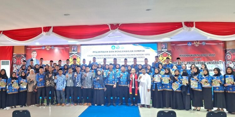 Rektor UBT Lantik 45 PNS Baru, Ingatkan Komitmen Menjalankan Tri Dharma Perguruan Tinggi