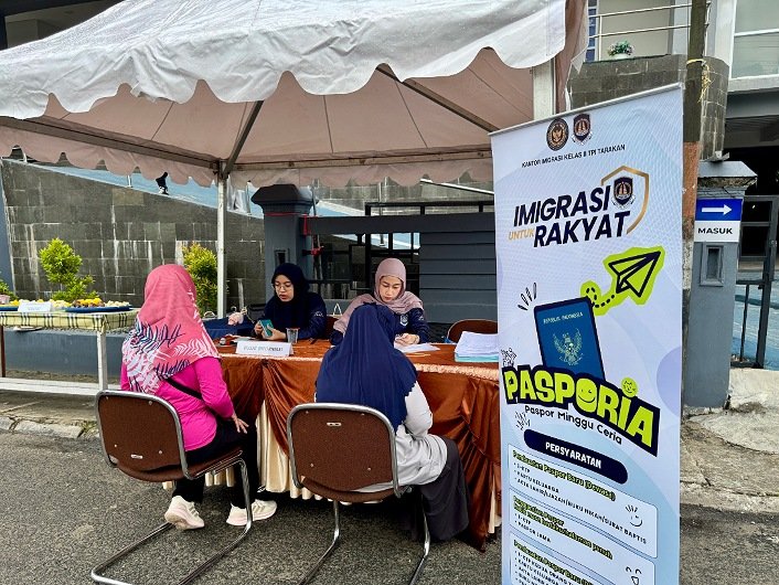 Gelar PASPORIA di CFD, Imigrasi Tarakan Dekatkan Layanan kepada Masyarakat