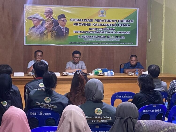 Sosialisasikan Perda Penyelenggaraan Keolahragaan di Desa Baratan, Nasir Dorong Peran Mahasiswa KKN dan Masyarakat