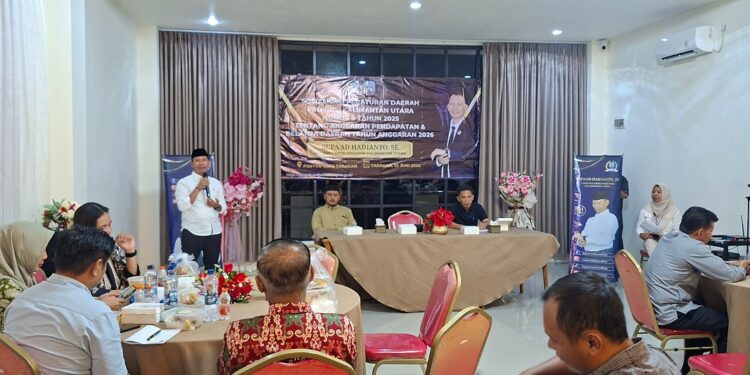 Supa’ad Hadianto Beberkan Tantangan Fiskal Kaltara Saat Sosialisasikan Perda APBD 2026