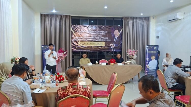 Supa’ad Hadianto Beberkan Tantangan Fiskal Kaltara Saat Sosialisasikan Perda APBD 2026