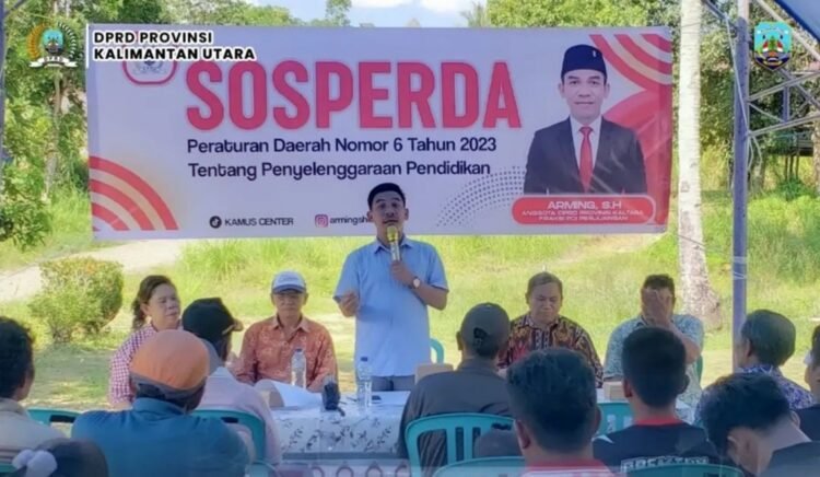 Edukasi Regulasi, Anggota DPRD Kaltara Arming Dorong Transparansi dan Mutu Pendidikan di Nunukan