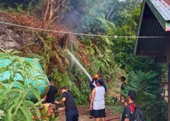 Api Nyaris Merembet ke Permukiman, Kebakaran Lahan di Sesayap Berhasil Dipadamkan