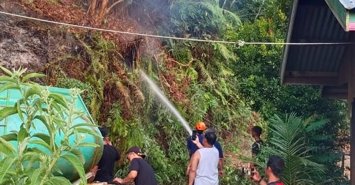 Api Nyaris Merembet ke Permukiman, Kebakaran Lahan di Sesayap Berhasil Dipadamkan