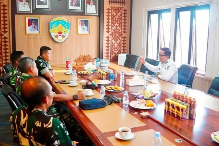 Pertemuan Bupati Tana Tidung–Korem 092 Maharajalila, Soroti Pembangunan Daerah