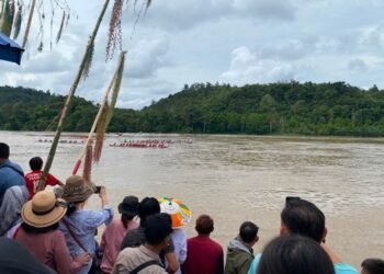 Meriahkan Konferensi GKII, Lomba Perahu Dayung di Sungai Kayan Dikawal Ketat Polsek Tanjung Palas Barat