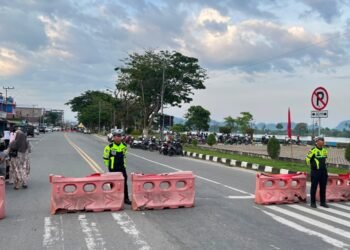 Jaga Kenyamanan Warga di Hari Libur, Sat Lantas Polresta Bulungan Amankan Kawasan Car Free Day