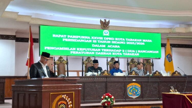 DPRD Tarakan Sahkan Perda Pertanggungjawaban APBD 2025, Herman Hamid Minta Rekomendasi Ditindaklanjuti