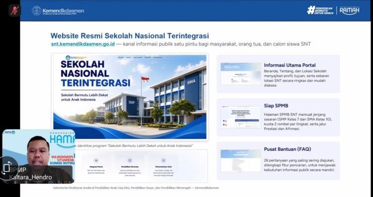 Kemendikdasmen Buka Penerimaan Murid Sekolah Nasional Terintegrasi 2026 di Tarakan, Ini Jadwalnya