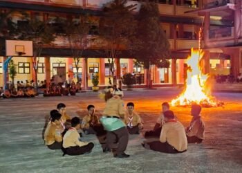 Cerita Kemeriahan Kemah Blok SMPN 3 Tarakan, Dari Pensi Hingga Api Unggun