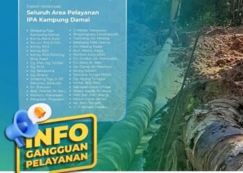 PTMB Perkuat Keandalan Air Baku Lewat Interkoneksi Pipa ke IPA Kampung Damai