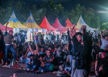 Kodim 0907/Tarakan Hadir di Tengah Euforia Nobar Final Piala Dunia 2026