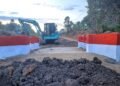 Jembatan Merah Putih di Tana Tidung Masuki Tahap Akhir, Pengecatan Mulai Dilakukan