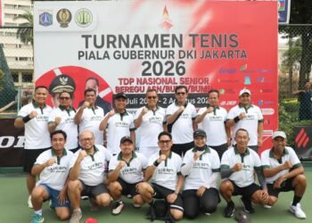 Bangun Soliditas Melalui Olahraga, Kementerian ATR/BPN Berpartisipasi dalam Turnamen Tenis Piala Gubernur DKI Jakarta 2026