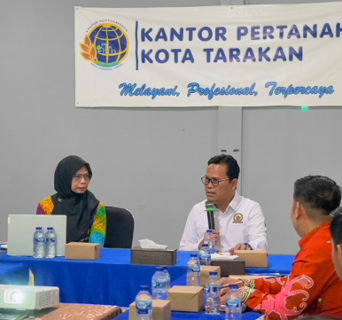 Silaturahmi ke BPN Kota Tarakan, Hasan Basri Dorong Penyelesaian Konflik Pertanahan